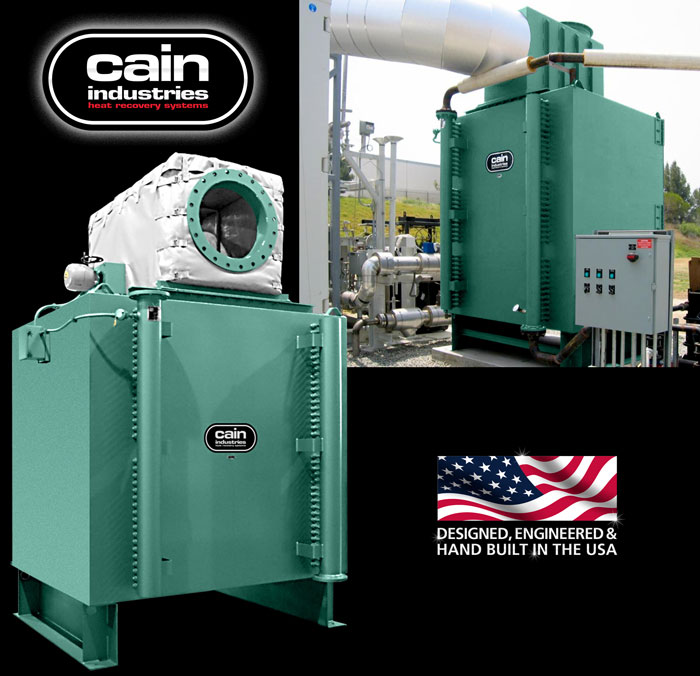 Cain Industries HRSR (Heat Recovery Silencer Radial) Fume Incineration